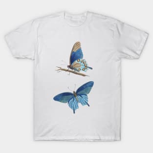 Blue Butterflies Art T-Shirt